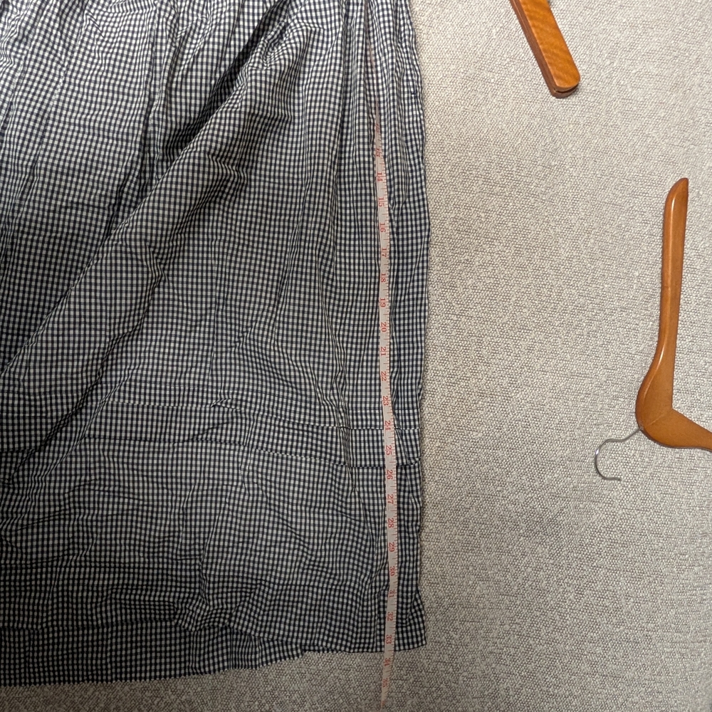 Gap X Doen Gingham Navy & White Maxi Skirt - Picture 7 of 7